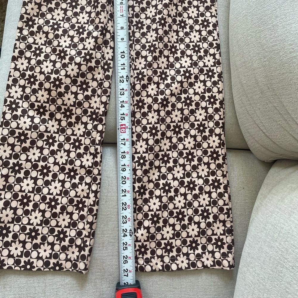 vintage checkered floral pants - Picture 9 of 9